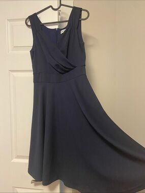 NWOT Grace Karin Navy Sleeveless Midi A-Line Dress
